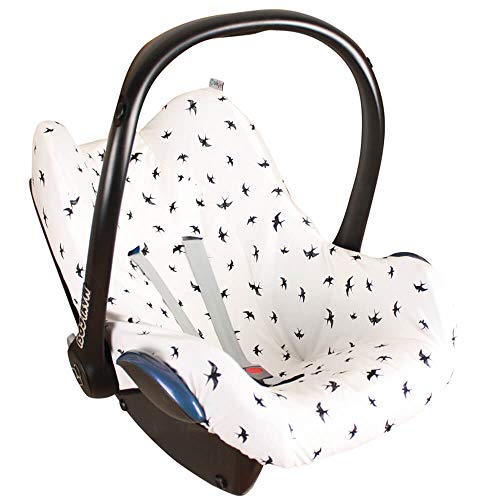 Fundas Para Sillas de Algodón para Silla de Coche Maxi Cosi Pebble (Plus, Pro), Cabriofix SPS, Citi, Rock Funda Silla Garantiza la Comodidad de la Piel del Bebé y Ayuda a no Sudar Golondrinas