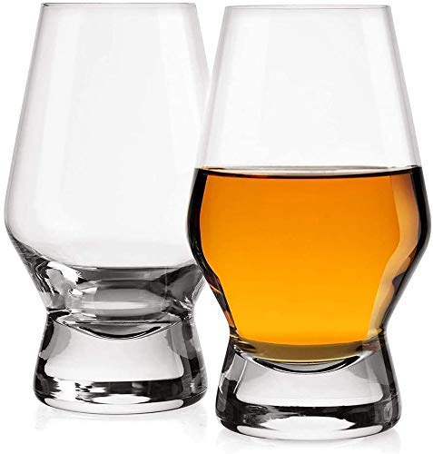 FZC-YM Vasos de Whisky de Cristal para Whisky Vaso de Whisky, 200 ml