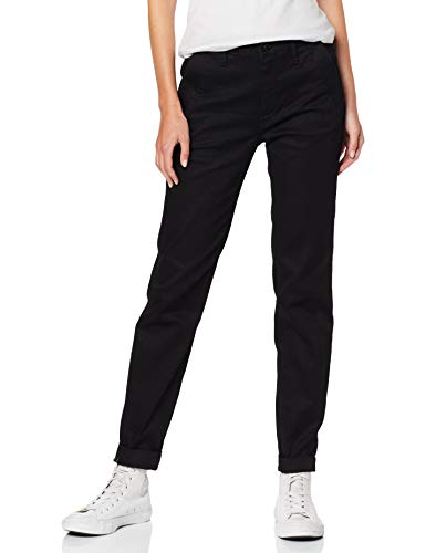 G-STAR RAW Bronson Mid Waist Skinny Chino Pantalones, Negro (Raw Pressed 6960-5185), W24/L32 (Talla del Fabricante: 24W / 32L) para Mujer