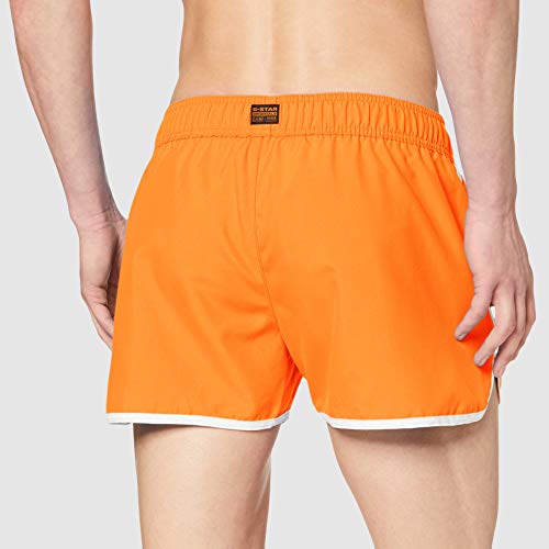 G-STAR RAW Dend Pantalones Cortos, Orange (Bright Mandarin A505-9820), L para Hombre