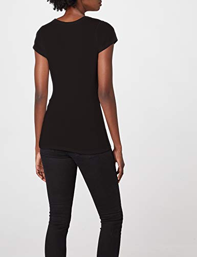 G-STAR RAW Eyben Slim V T Wmn S/s Camiseta, Negro (Black 990), 38 (Talla del fabricante: Medium) para Mujer