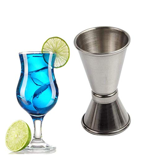 Gadget De Cocina 15 / 30ml Coctelera De Acero Inoxidable Vaso De Medida Copa De Doble Disparo Bebida Medidor De Espíritu Jigger Utensilios De Cocina Barra De Herramientas Ideal Para Su Cocina Oro rosa