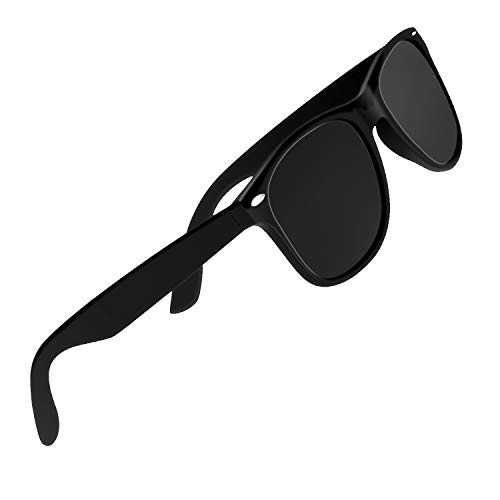 Gafas de Sol Polarizadas CHEREEKI Classic Retro UV400 Gafas de Rotección para Hombres Mujeres (Gris)