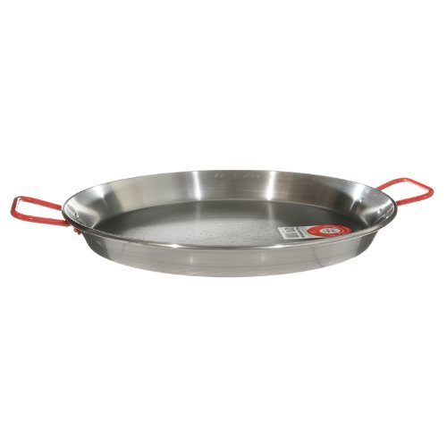 Garcima La Ideal Polished Steel Paella Pan 38cm by La Ideal by Garcima