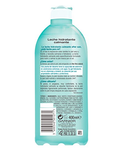 Garnier Delial After Sun Leche Hidratante Calmante con Aloe Vera Natural - 400 ml