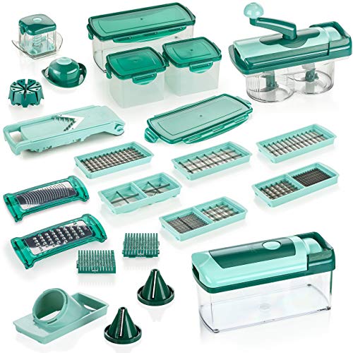 Genius Nicer Dicer Fusion Julietti - Cortador de Fruta y verdura, 34 Piezas