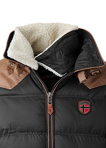 Geographical Norway Abraham - Chaqueta de invierno acolchada para hombre, talla S-5XL Negro XL