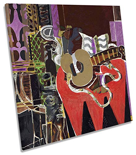 Georges Braque Mandoline a la Partition - Lienzo para pared, diseño cuadrado, 60cm wide x 60cm high