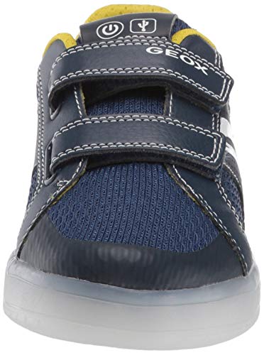 Geox J KOMMODOR Boy A, Zapatillas para Niños, Blue (Navy/Lime C0749), 32 EU