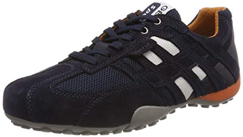 Geox Uomo Snake K, Zapatillas para Hombre, Blue (Navy C4002), 45 EU