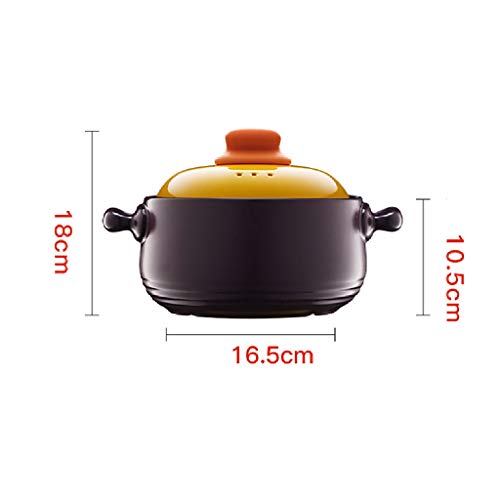 GFDFD Hogar Mini cazuela Alta Temperatura de la cazuela de cerámica Pot Tierra Pot Hot Pot Soup Individual cazuela Cubierta Olla de Barro arroz con Leche