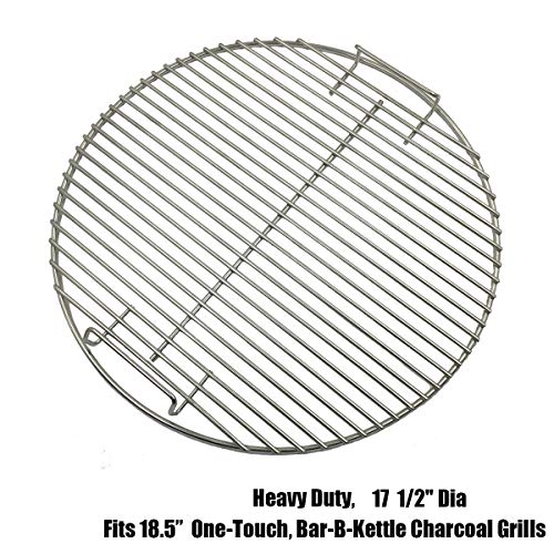 GFTIME BBQ Rejilla Parrilla Piezas de Repuesto Barbacoa Gas Niquelado Asado Accesorios para Weber 8835, se Ajustan a Las Parrillas de carbón Parrilla Barbacoa de 57 cm (7432 Parrilla de Cocina)