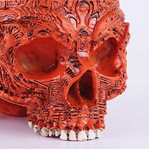 GHFT Estatuasmaceta De Calavera Tallada, Accesorios De Halloween, Calavera Sin Cerebro, Calavera Hueca, Adornos Creativos Y Complicados