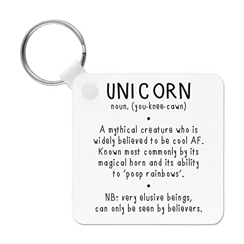 Gift Base® Unicorn definición Llavero Clave Cadena