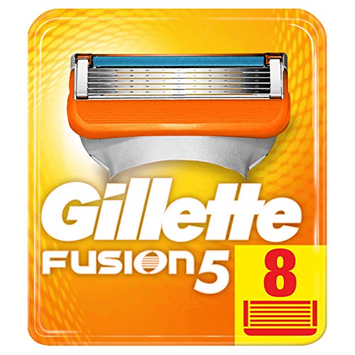 Gillette Fusion5 Cuchillas de Afeitar, Paquete de 8 Cuchillas de Recambio