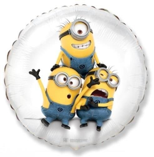 Globo de helio Minions 48 cm - Mi Villano Favorito 2 - Minions Fiesta Láminas Balón