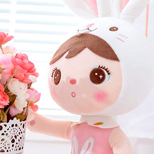 Gloveleya Muñeca de Peluche muñeca de Trapo Peluche Regalo de niña Suave y Seguro para Jugar - Serie Kepple - Conejo