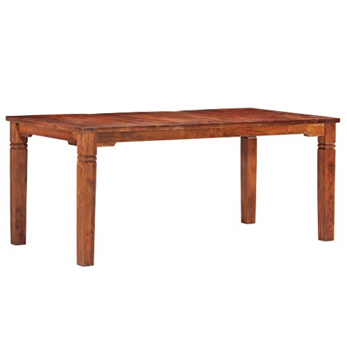 Goliraya Mesa de Comedor de Madera Maciza de Acacia 180x90x76 cm