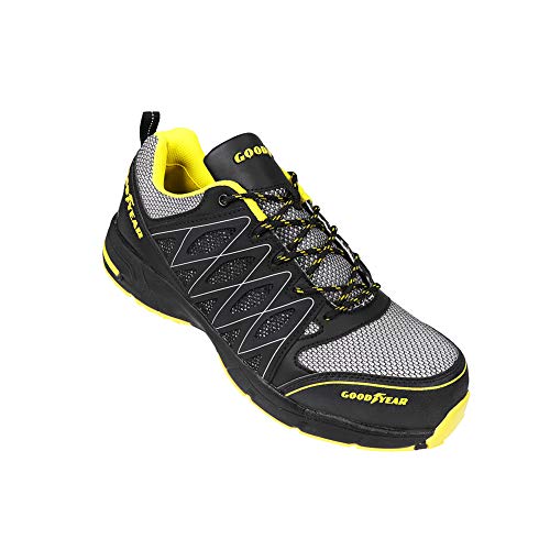 Goodyear GYSHU1502, Zapatillas de Seguridad para Hombre, Negro (Black/Yellow), 41 EU