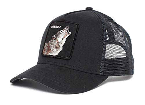 Goorin Bros. Gorra Lone Wolf TruckerBros. de Beisbol Baseball (Talla única - Negro)