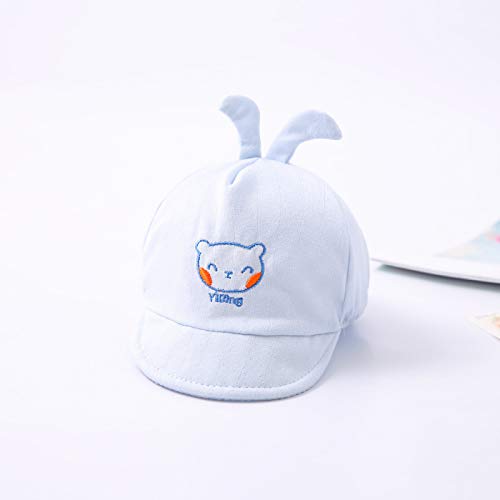 Gorra con Visera para niños Primavera y Verano Gorra de béisbol de bebé de Dibujos Animados Coreanos Sombrero de Sol para bebé con Protector Solar de algodón