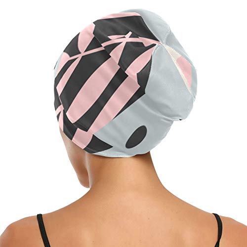 Gorro de Dormir para Cabello Rizado Lindo Verano Retro Fruta Dulce Manzana Mujer Gorro de Dormir Suave Exterior Gorro de Dormir Duradero para Rizado Cabello Largo Natural Disponibl