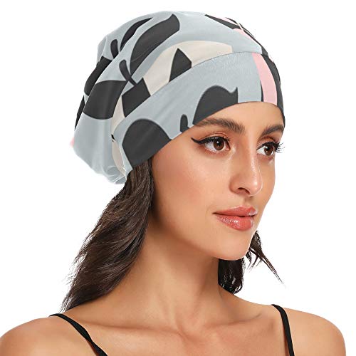 Gorro de Dormir para Cabello Rizado Lindo Verano Retro Fruta Dulce Manzana Mujer Gorro de Dormir Suave Exterior Gorro de Dormir Duradero para Rizado Cabello Largo Natural Disponibl