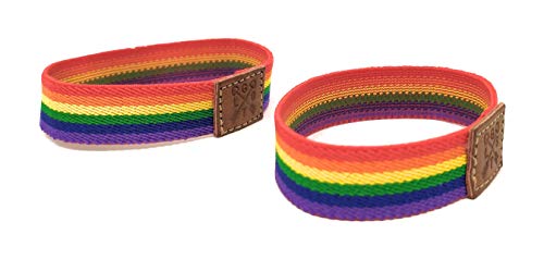 GOS Best Supplies Pack 2 Pulseras Elásticas Arcoiris | Multicolor | Rainbow