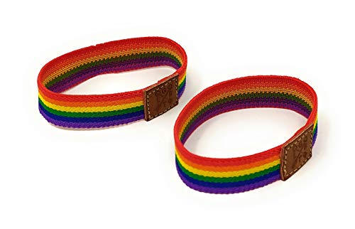 GOS Best Supplies Pack 2 Pulseras Elásticas Arcoiris | Multicolor | Rainbow