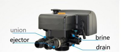 GOWE 4m3/h - Válvula de control de flujo de agua automática para ablandador de agua: Regeneración de flujo descendente < 5 pies; Caudal máximo: 4 m3/h; Tamaño del tanque utilizable: 6 a 18 pulgadas