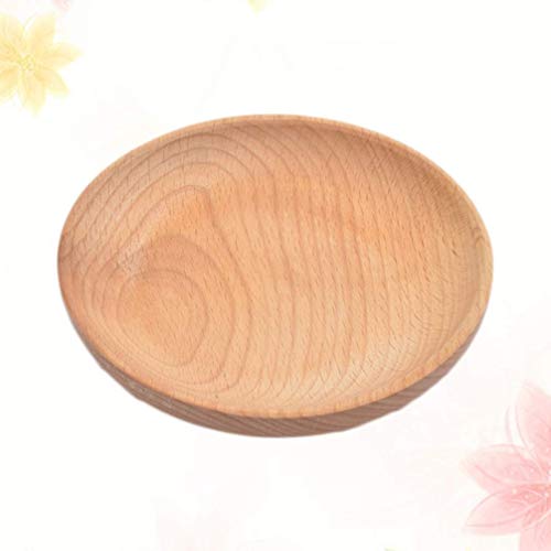 GPWDSN Plato de Madera para Salsa, Cuencos para Salsa, Plato para condimentar, Plato para Servir, Plato para condimentar, Platos de Soja para Sushi, Aperitivo, Postre