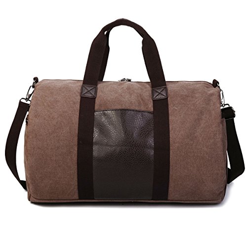 Gracosy Hombre de la Lona Bolso de Viaje Travel Duffle Noche Fin de Semana Satchel Totes Bolsa Bolsos Fin de Semana de Bolsos de Deporte Travel Duffle Bolsa de Noche Weekender