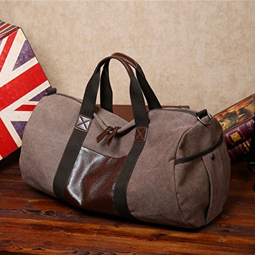 Gracosy Hombre de la Lona Bolso de Viaje Travel Duffle Noche Fin de Semana Satchel Totes Bolsa Bolsos Fin de Semana de Bolsos de Deporte Travel Duffle Bolsa de Noche Weekender