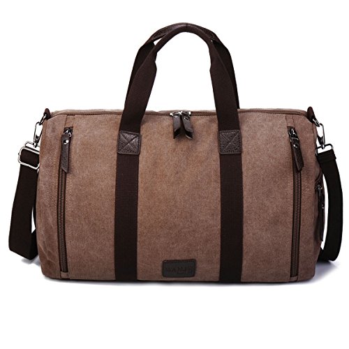 Gracosy Hombre de la Lona Bolso de Viaje Travel Duffle Noche Fin de Semana Satchel Totes Bolsa Bolsos Fin de Semana de Bolsos de Deporte Travel Duffle Bolsa de Noche Weekender