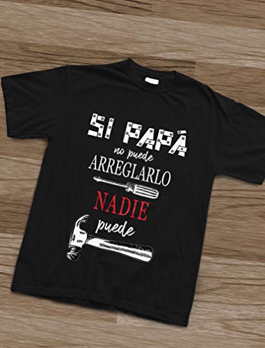 Green Turtle Camiseta para Hombre- Regalos para Hombre, Regalos para Padres. Camisetas Hombre Originales Divertidas - Si Papá no Puede Nadie Puede - - X-Large Negro