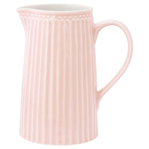 GreenGate Jug Alice Pale Pink - Jarra (1 L), color rosa