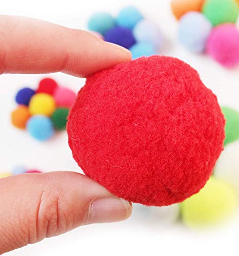 Gresunny pompones colores mini bolas de pompone fieltro pompoms balls pompones suaves y esponjosos bolas de peluche para niños arte y bricolaje manualidades decoraciones