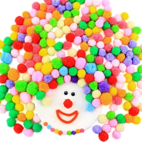 Gresunny pompones colores mini bolas de pompone fieltro pompoms balls pompones suaves y esponjosos bolas de peluche para niños arte y bricolaje manualidades decoraciones