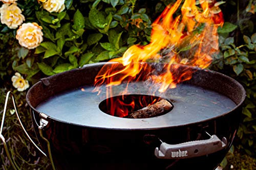 Grillrost.com Das Original Placa de Fuego de 80 y 100 cm y Accesorios para barriles de Fuego y Parrillas de Bolas, Größe:Feuerplatte für 57er Kugelgrill