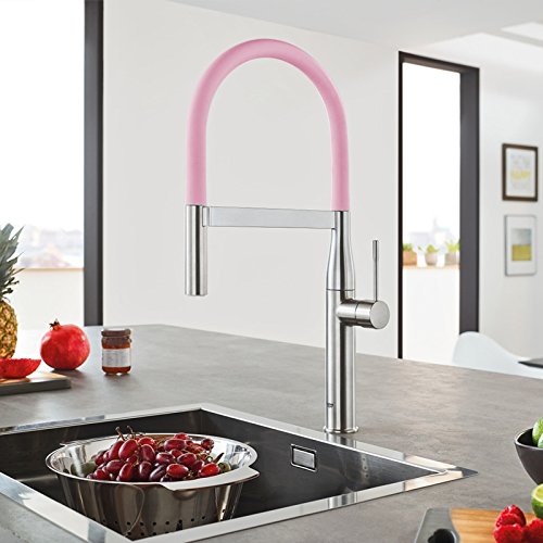 Grohe Essence New - Flexo para grifo de cocina Essence Profesional color rosa Ref. 124976