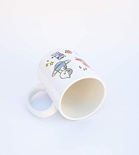 Grupo Erik TAZ042 Taza de Desayuno, Producto Oficial, Cerámica, Personajes BT21