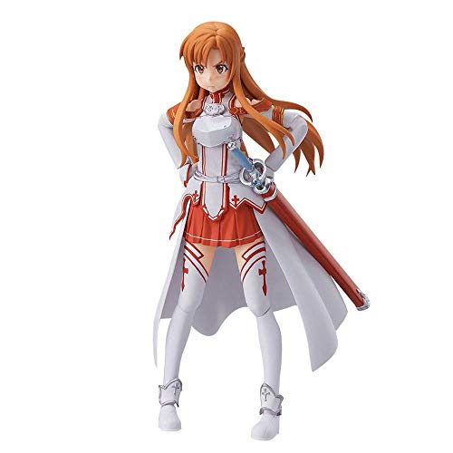 GUANGHHAO Sword Art Online Yuuki Asuna Figura de acción Figma 13.5CM-VRMMORPG YuukiAsuna-Figurine Decoración Adornos Coleccionables Juguete Animaciones Modelo de Personaje