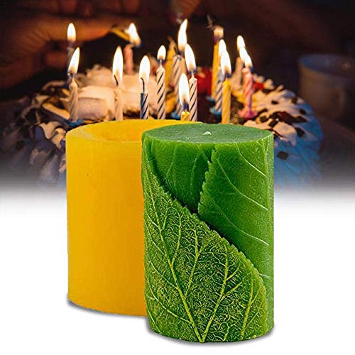 Guanici - Molde de silicona para velas, diseño de velas, para manualidades, aromaterapia, vela, molde de silicona para hacer velas caseras y piedras de aroma, chocolate, jabón (color al azar)