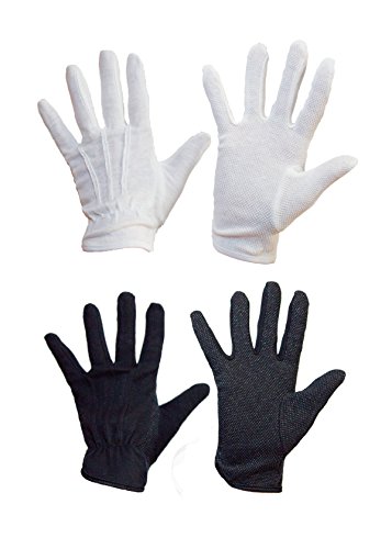 Guantes resistentes al calor para camareros en color blanco o negro.