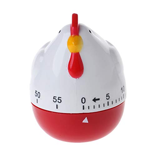 guoyy gallina mignonne "forma cocina de cocción Temporizador mecánico cuenta atrás para reloj despertador repetición herramienta Home Decor