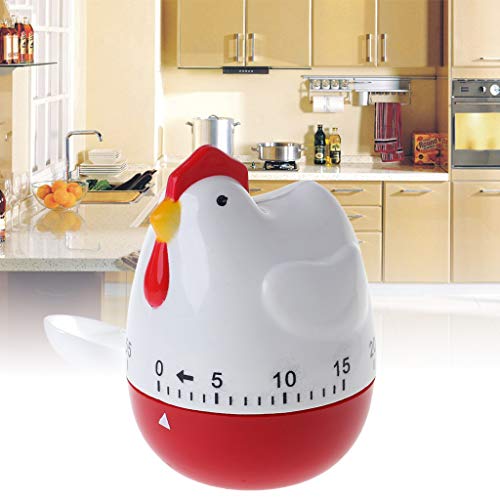 guoyy gallina mignonne "forma cocina de cocción Temporizador mecánico cuenta atrás para reloj despertador repetición herramienta Home Decor