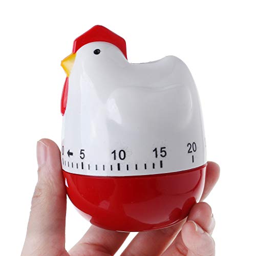 guoyy gallina mignonne "forma cocina de cocción Temporizador mecánico cuenta atrás para reloj despertador repetición herramienta Home Decor