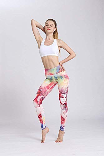 HaiDean Leggings para Mujer Pantalones Estampado Deportivos para Mujer De Constelación Modernas Casual Leggings De Cintura Alta Pantalones Deportivos Básicos Pantalones (Color : Zwillinge, Size : XL)