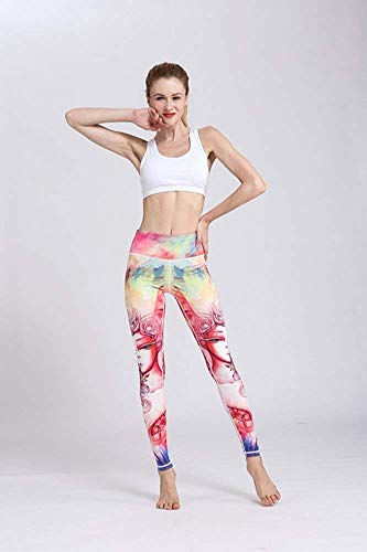 HaiDean Leggings para Mujer Pantalones Estampado Deportivos para Mujer De Constelación Modernas Casual Leggings De Cintura Alta Pantalones Deportivos Básicos Pantalones (Color : Zwillinge, Size : XL)