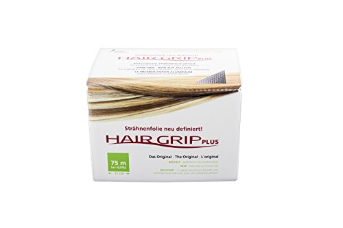 Hairgrip además primeros antideslizantes cadenas de papel de aluminio - 11 cm - 75 m más el primer antideslizantes Alusträhnenfolie- extra resistente a la rotura - 11 cm - 75 m